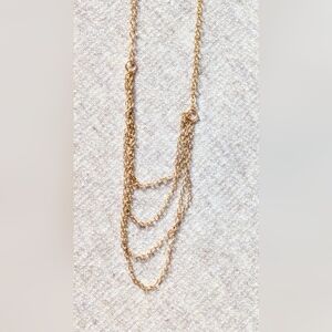 Gorjana Layered Chain Necklace Gold Plated